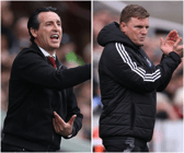 Unai Emery and Eddie Howe