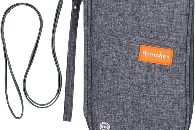 A slim yet spacious wallet that protects passports, cards and cash