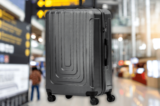 A tough, lightweight hard-shell suitcase with TSA lock and spinner wheels