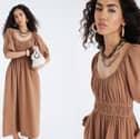 This River Island Short Sleeve Gathered Midi Dress is going viral – and it’s perfect for summer 
