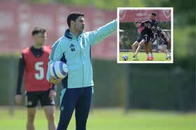 Mikel Arteta and Kai Havertz