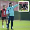 Mikel Arteta and Kai Havertz