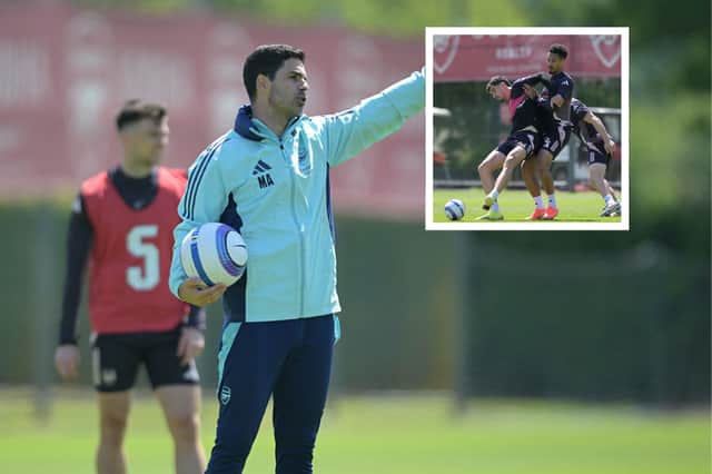 Mikel Arteta and Kai Havertz