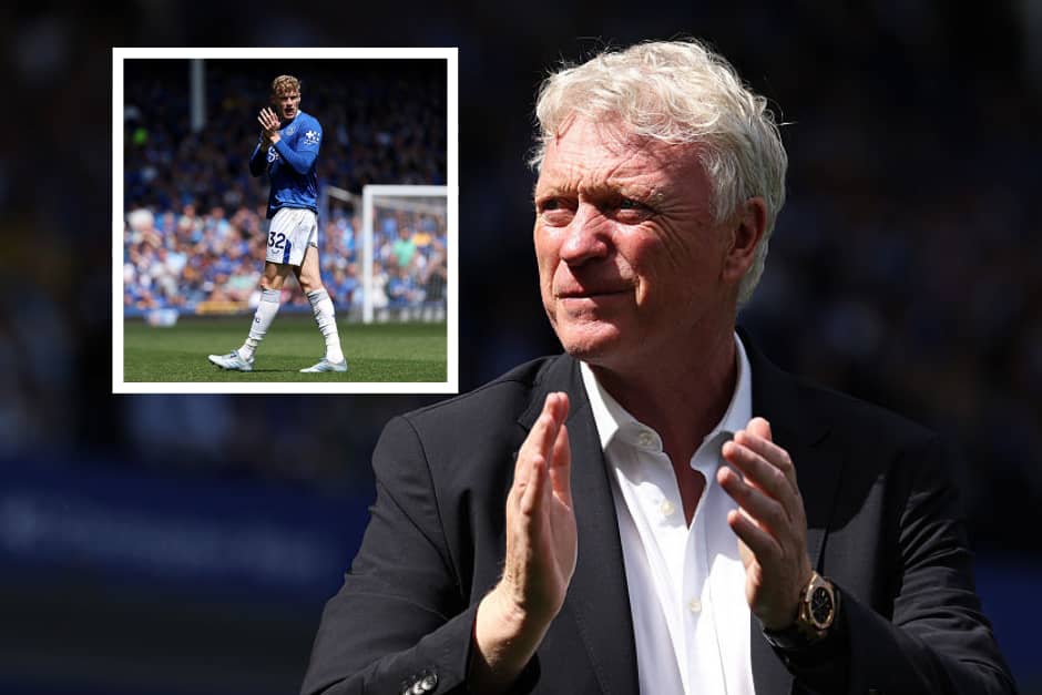 Jarrad Branthwaite and David Moyes