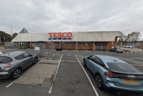 A Jarrow man was caught drink driving after he parked across two bays at Tesco.