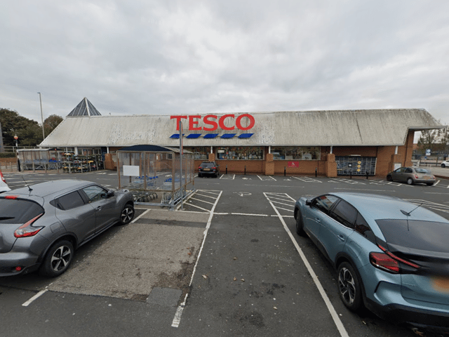 A Jarrow man was caught drink driving after he parked across two bays at Tesco.