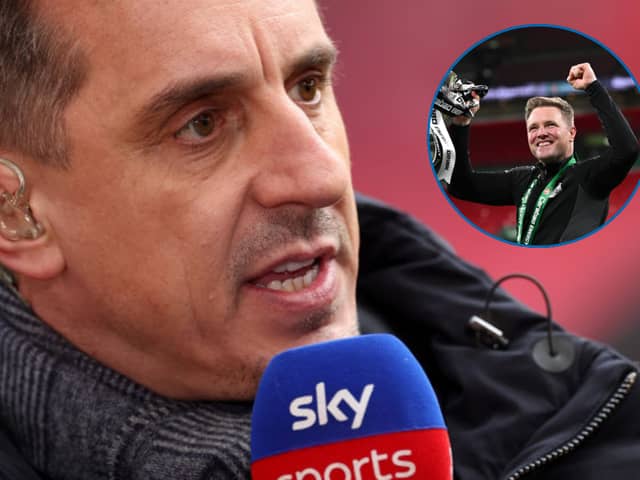 Gary Neville has continued to praise Newcastle United's Carabao Cup success. 