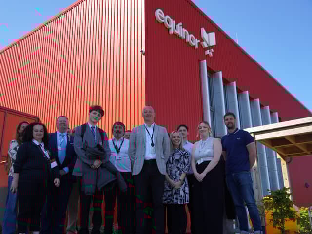 Site visits as part of the climate summit included Equinor, at the Port of Tyne.