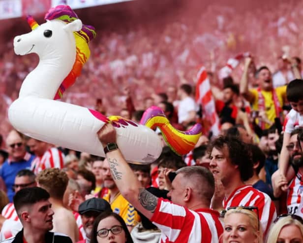Sunderland fans at Wembley 