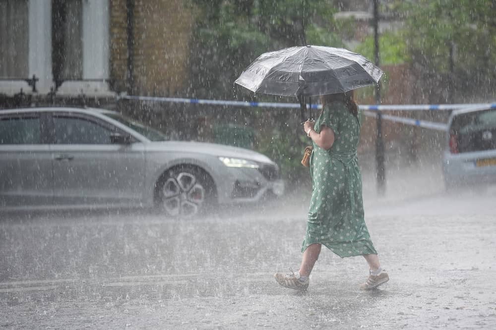 The Met Office has warned of rain showers