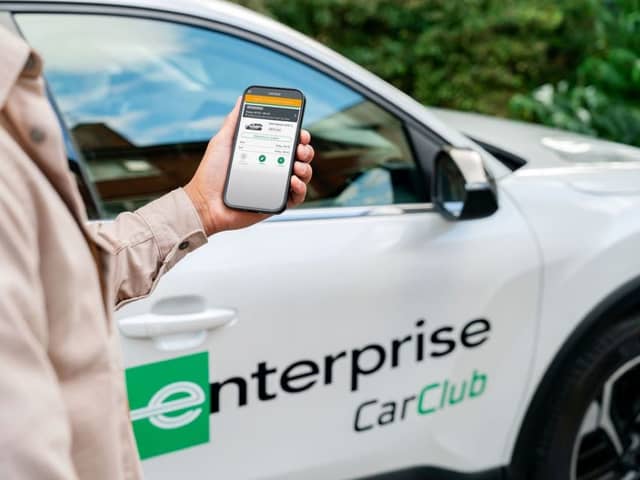 Just walk up to the car, load up your app, and drive away