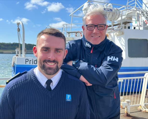 Stephen Beck and Stephen Beck Jnr have become the Shields Ferry's first ever father and son duo.