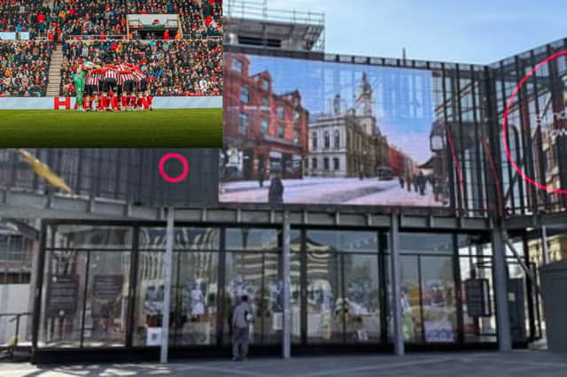 The big screen in Keel Square will be showing the SAFC playoff final against Sheffield United.