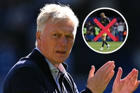 David Moyes has confirmed that Jarrad Branthwaite won't feature against Newcastle United