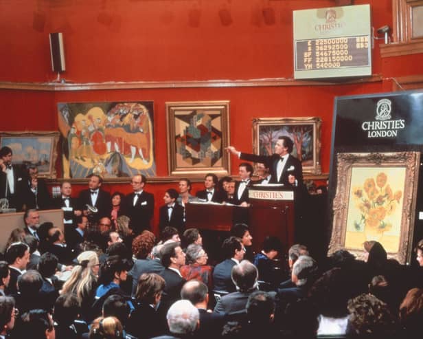 The scene which inspired Banksy's work which is up for auction later this month.