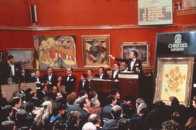 The scene which inspired Banksy's work which is up for auction later this month.