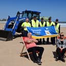 South Tyneside Council's Cllr Ernest Gibson at Sandhaven Beach with members of the neighbourhood services team after the beach was awarded a Seaside Award for 2025.