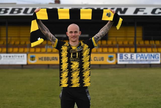 Hebburn Town forward Jack Foalle (photo Tyler Lopes)