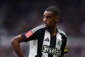 Alexander Isak in action for Newcastle United. 