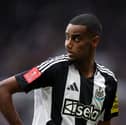 Alexander Isak in action for Newcastle United. 