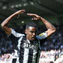 Alexander Isak in action for Newcastle United