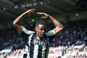 Alexander Isak in action for Newcastle United