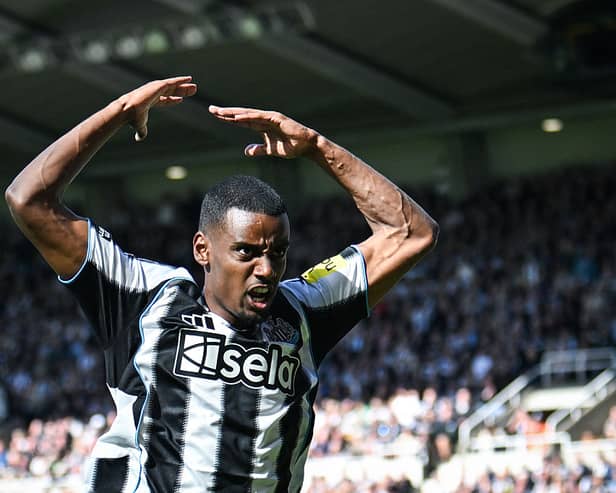 Alexander Isak in action for Newcastle United