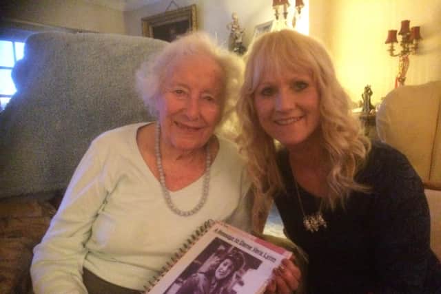 Lorrie Brown with Dame Vera Lynn in 2015.