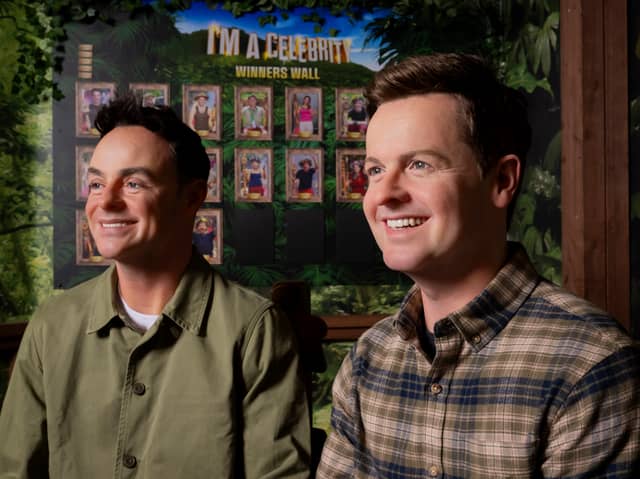 Wax figures of television presenters Ant McPartlin and Declan Donnelly, which have been returned to Madame Tussauds Blackpool after undergoing a transformation