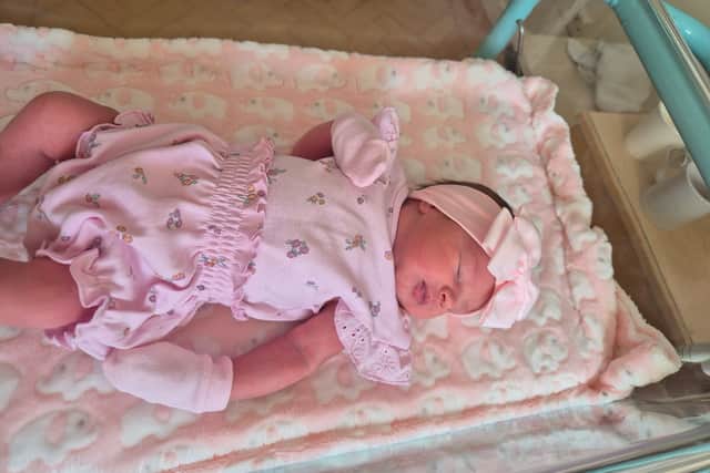 Jersey-Rose was born during the play off finals
