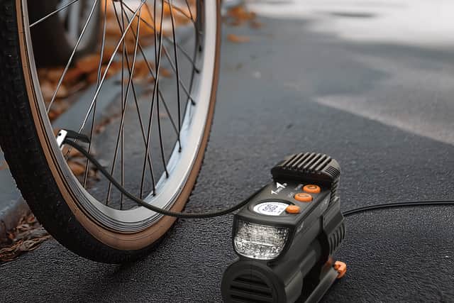 It's also handy for filling bike tyres, because it can run to 100 PSI