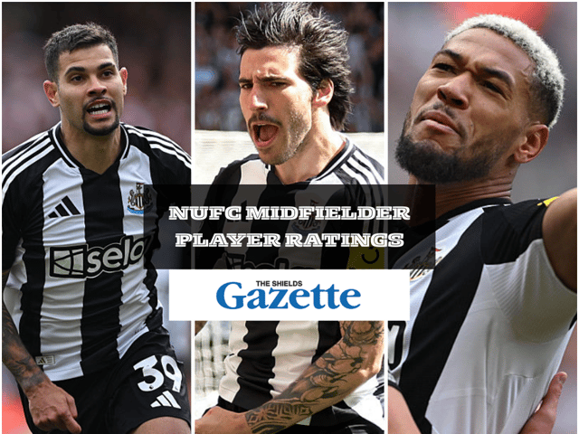Newcastle United midfielder player ratings.