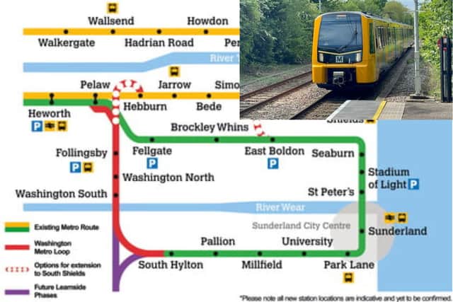 The Tyne & Wear Metro line is to be expanded to include Washington.