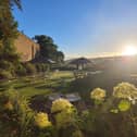 The gorgeous gardens of the Lord Crewe Arms.