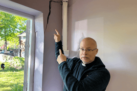 Rev Paul Barker is set to take on the Blaydon Race to raise money for essential structure repairs to St Nicholas Church Hall, in West Boldon.