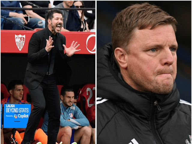 Diego Simeone and Eddie Howe will share the touchline when Newcastle United face Atletico Madrid in the Sela Cup on Saturday 9 August.