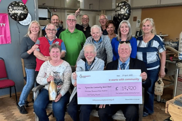 The Tyneside Community Woodshed has been awarded nearly £20,000 in funding from the National Lottery Community Fund. The cheque was presented to the group by Councillor Stephen Dean, of the Bede ward.