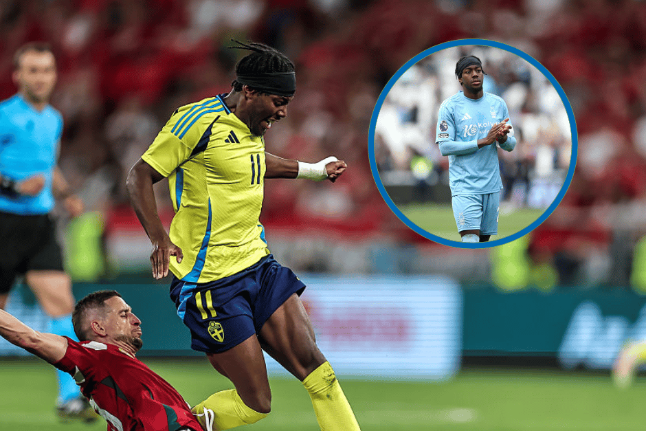Anthony Elanga was asked about speculation linking him with a move to Newcastle United following Sweden's win over Hungary on Friday night.