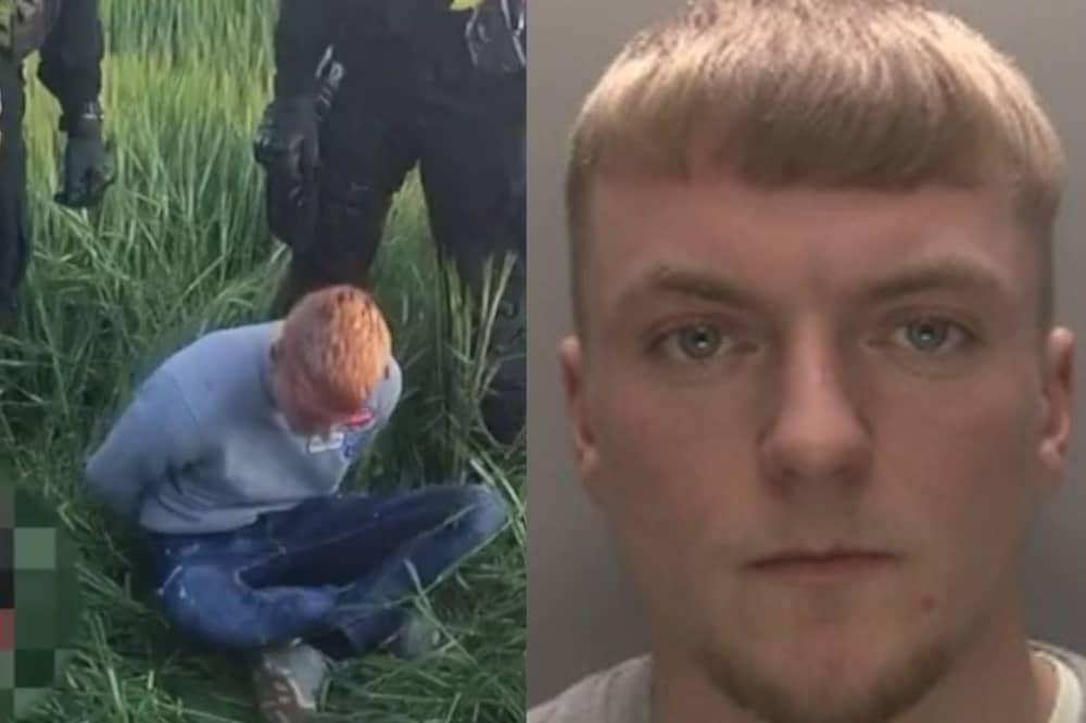 Connor Darwent,  a drugs courier for the ‘Abs line’, is arrested.