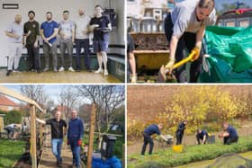 Nissan staff taking part in a range of community projects.