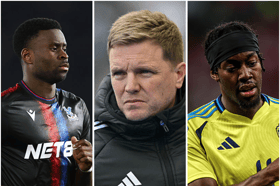 Marc Guehi, Eddie Howe and Anthony Elanga