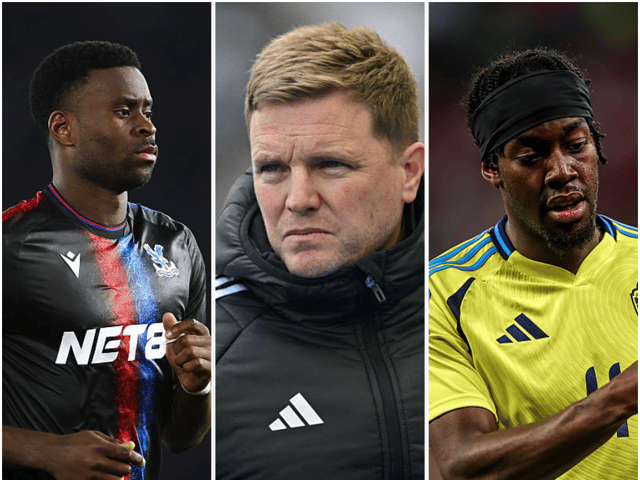 Marc Guehi, Eddie Howe and Anthony Elanga