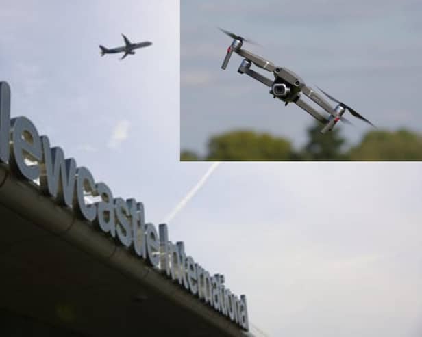 Newcastle Airport has seen a 512% increase in drones illegally entering the airport's airspace.