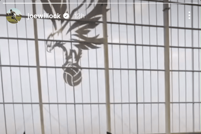 Joe Willock at the Crystal Palace academy this past week.