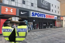A mum went on a £300 shoplifting spree at Sports Direct using a device to remove security tags from clothing.