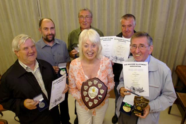 TV weather girl Wincey Willis was on hand to present the prizes at the Red Machine Allotments presentation night in August 2010.