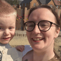Beth Coombe with her son, Thomas.