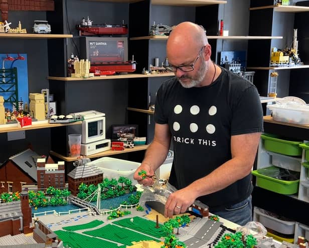 Freelance LEGO artist Steve Mayes from the North East.