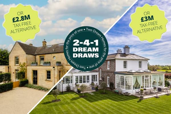 It can cost as little as £10 to enter draws for both houses at the moment - and Wowcher is offering more tickets for the money