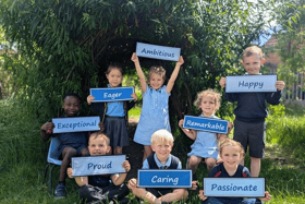 Pupils at St Aloysius Catholic Infant School in Hebburn.